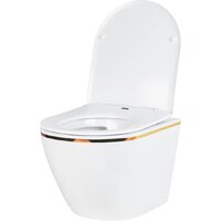 Унитаз подвесной Roxen Antares Gold в комплекте с инсталляцией StounFix Dual Fresh 6 в 1 728092 (кнопка: белый глянец) - Изображение №7 — Chaika Market