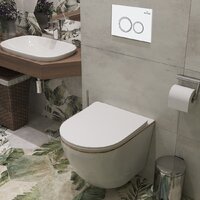 Унитаз подвесной Roxen Antares Gold в комплекте с инсталляцией StounFix Dual Fresh 6 в 1 728092 (кнопка: белый глянец) - Изображение №11 — Chaika Market