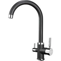 Смеситель Krona Brunnen H270 1 КА-00006917 (черный) — Chaika Market
