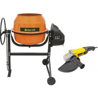 Бетономешалка Garvill БСЭ-140 + Угловая шлифовальная машина AG230-2200 — Chaika Market