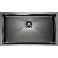 Кухонная мойка Paulmark NEXT 74 UNI PM215444-GM (черный/вороненая сталь) — Chaika Market