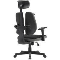 Офисное кресло CACTUS CS-CHR-MC03-BKGY (черный/серый) - Изображение №4 — Chaika Market