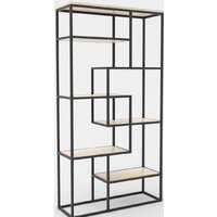 Стеллаж Hype Mebel Зиг-Заг-2 100x170 (черный/древесина белая) — Chaika Market