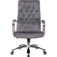 Офисное кресло Бюрократ T-9928SL Fabric (серый Italia 26/крестовина металл хром) — Chaika Market