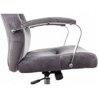 Офисное кресло Бюрократ T-9928SL Fabric (серый Italia 26/крестовина металл хром) - Изображение №3 — Chaika Market