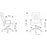 Офисное кресло Бюрократ T-9928SL Fabric (серый Italia 26/крестовина металл хром) - Изображение №6 — Chaika Market