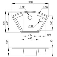 Кухонная мойка Granula GR-9001 (пирит) - Изображение №2 — Chaika Market
