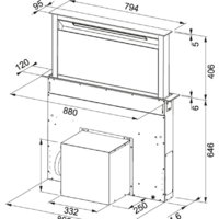 Кухонная вытяжка Franke FDW 908 IB XS 110.0365.588 - Изображение №6 — Chaika Market