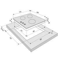 Варочная панель Krona Corniola 45 BL - Изображение №12 — Chaika Market