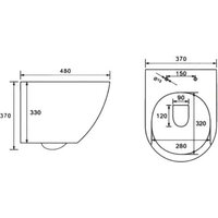 Унитаз подвесной Roxen Antares One Rimless 6 в 1 StounFix Dual Fresh 614314 (оружейная сталь/металл) - Изображение №23 — Chaika Market