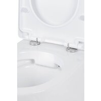 Унитаз подвесной Roxen Antares One Rimless 6 в 1 StounFix Dual Fresh 614314 (оружейная сталь/металл) - Изображение №10 — Chaika Market