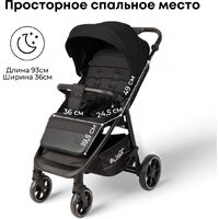 Коляска прогулочная «книга» Bubago Model Bass Light BG 137-5 (черный) - Изображение №10 — Chaika Market