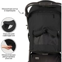 Коляска прогулочная «книга» Bubago Model Bass Light BG 137-5 (черный) - Изображение №6 — Chaika Market