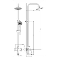 Душевая система  Lauter Shower 21CK198C-58 - Изображение №2 — Chaika Market