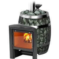 Банная печь Термофор Саяны II Inox Витра ЗК (антрацит) — Chaika Market