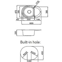 Кухонная мойка Elleci Easy Round 600 Espresso 78 - Изображение №2 — Chaika Market