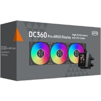 Система жидкостного охлаждения для процессора PCCooler DC360 Pro ARGB Display (черный) - Изображение №5 — Chaika Market