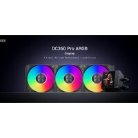 Система жидкостного охлаждения для процессора PCCooler DC360 Pro ARGB Display (черный) - Изображение №6 — Chaika Market