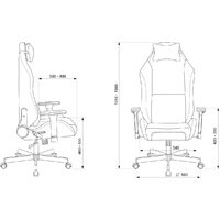 Игровое (геймерское) кресло Бюрократ Knight N1 Fabric (розовый Velvet 36) - Изображение №15 — Chaika Market