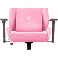 Игровое (геймерское) кресло Бюрократ Knight N1 Fabric (розовый Velvet 36) - Изображение №13 — Chaika Market