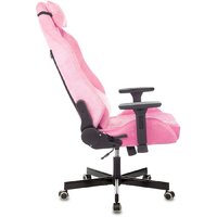 Игровое (геймерское) кресло Бюрократ Knight N1 Fabric (розовый Velvet 36) - Изображение №7 — Chaika Market