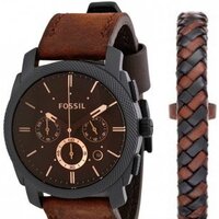 Наручные часы с украшением Fossil Machine Chronograph FS5251SET — Chaika Market