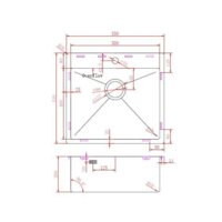 Кухонная мойка Aquasanita Aira AIR 100 N-T (графит) - Изображение №3 — Chaika Market