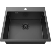 Кухонная мойка Aquasanita Aira AIR 100 N-T (графит) - Изображение №2 — Chaika Market