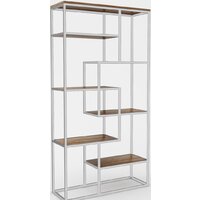 Стеллаж Hype Mebel Зиг-Заг-2 100x170 (белый/дуб галифакс олово) — Chaika Market