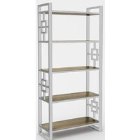 Стеллаж Hype Mebel Квадро 50x200 (белый/дуб галифакс олово) - Изображение №1 — Chaika Market