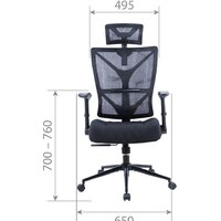 Офисное кресло CHAIRMAN CH566 (оранжевый) - Изображение №2 — Chaika Market