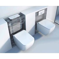 Унитаз подвесной Roxen Boro в комплекте с инсталляцией StounFix Dual Fresh 6 в 1 966244 (кнопка: бежевый) - Изображение №16 — Chaika Market
