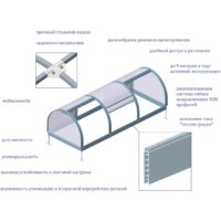 Парник Красавик Красавик-300 GHK300 (300x120x92 см) - Изображение №3 — Chaika Market