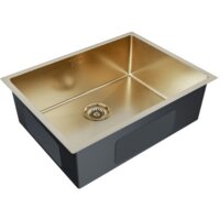Кухонная мойка Paulmark Next 58 Uni PM215844-BG (золото/брашированное золото) - Изображение №6 — Chaika Market
