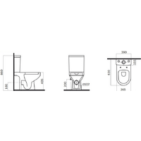Унитаз напольный AM.PM Spirit FlashClean C708600WH (без сиденья) - Изображение №3 — Chaika Market