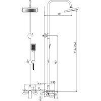 Душевая система  Lauter Rain 21CK505С-S2124 - Изображение №2 — Chaika Market