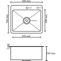Кухонная мойка Diadonna S5050B-2 - Изображение №3 — Chaika Market