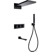 Душевая система  Abber Daheim AF8253B (черный матовый) — Chaika Market