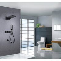 Душевая система  Abber Daheim AF8253B (черный матовый) - Изображение №2 — Chaika Market