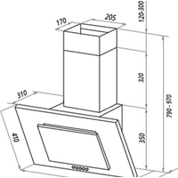 Кухонная вытяжка HOMSair Bell 50 (белый) - Изображение №2 — Chaika Market