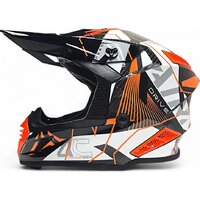 Мотошлем AIM RH855 Carbon Razor RH855R-DWR-XS (XS, белый/красный) - Изображение №3 — Chaika Market