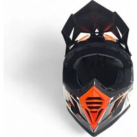 Мотошлем AIM RH855 Carbon Razor RH855R-DWR-XS (XS, белый/красный) - Изображение №6 — Chaika Market