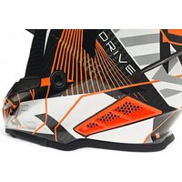 Мотошлем AIM RH855 Carbon Razor RH855R-DWR-XS (XS, белый/красный) - Изображение №9 — Chaika Market