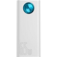 Внешний аккумулятор Baseus Amblight Digital Display 65W 30000mAh (белый) — Chaika Market