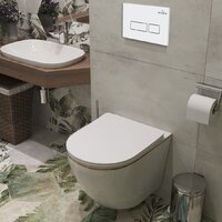 Унитаз подвесной Roxen Antares Gold в комплекте с инсталляцией StounFix Dual Fresh 6 в 1 850609 (кнопка: белый глянец) - Изображение №11 — Chaika Market