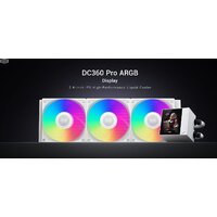 Система жидкостного охлаждения для процессора PCCooler DC360 Pro ARGB Display (белый) - Изображение №6 — Chaika Market