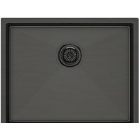 Кухонная мойка Paulmark Next 54 Uni PM215444-GM (черный/вороненая сталь) - Изображение №1 — Chaika Market