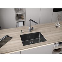 Кухонная мойка Paulmark Next 54 Uni PM215444-GM (черный/вороненая сталь) - Изображение №9 — Chaika Market
