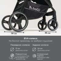 Коляска прогулочная «книга» Bubago Model Bass Light BG 137-3 (серый) - Изображение №9 — Chaika Market