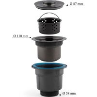 Кухонная мойка Diadonna S5050B-1 - Изображение №8 — Chaika Market